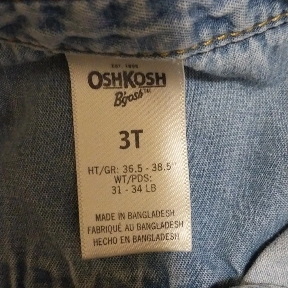 OshKosh B'gosh Light Blue Denim Dress 3T